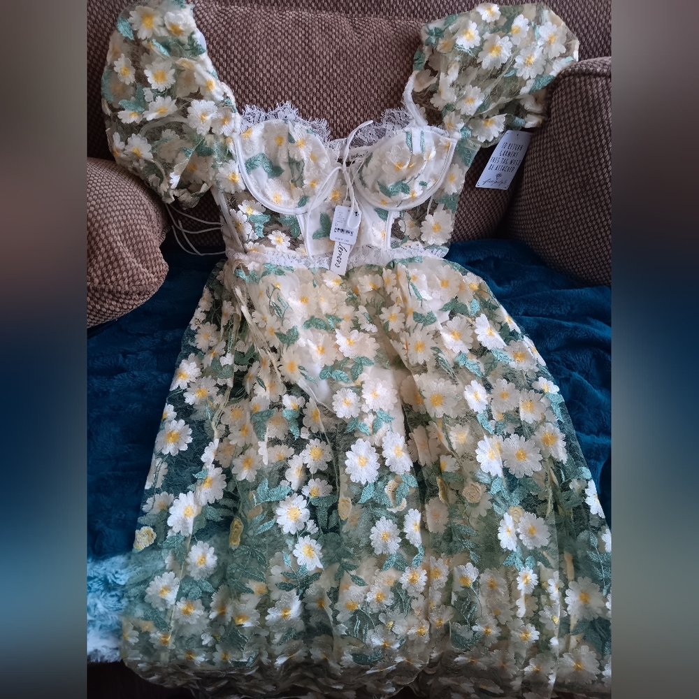 For Love And Lemons Carson Midi Dress Sz XL